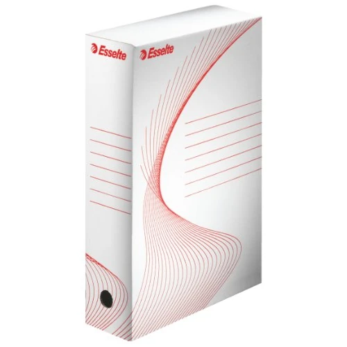 Offerta a tempo: ESSELTE Boxy 80 Scatola Archivio - Dim. 25 x 35 x 8 cm, Per i Documenti F.to A4, Riciclabile al 100 %, Certificato FSC, Confezione da 10 Pezzi, Bianco - 128003 - 0.00% da 24.99 € a 24.99 €