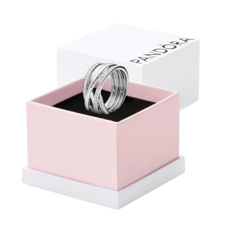 Offerta a tempo: PANDORA Anello da donna argento 925 con zirconia cubica bianca misura 56 (17.8) - 190919CZ-56 - 85% da 129.00 € a 19.00 €