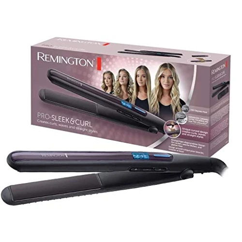 Tijdelijke aanbieding: Remington Stijltang Pro Sleek & Curl (Haar Krullen met Stijltang, Steilen En Krullen, Afgeronde platen, 2-in-1-stijltang) S6505 van 49.80 EUR naar 27.89 EUR (korting 44%)