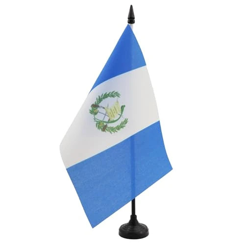 AZ FLAG - Tischflagge Guatemala - 21x14 cm - Republik Guatemala Tischfahne 14 x 21 Cm - Flaggen
