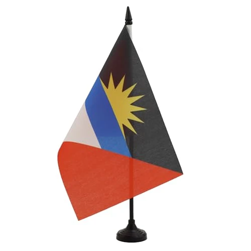 Limitiertes Angebot: AZ FLAG - Tischflagge Antigua Und Barbuda - 21x14 cm - Antigua And Barbuda Tischfahne 14 x 21 Cm - Flaggen von 8.25 EUR auf 4.95 EUR (Spare 40%)