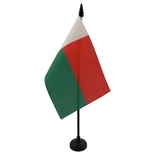 Zeitlich begrenztes Angebot: AZ FLAG - Tischflagge Madagaskar - 15x10 cm - Madagassisch Tischfahne 10 x 15 Cm - Flaggen von 7.75 € auf 4.75 € (39% Rabatt)