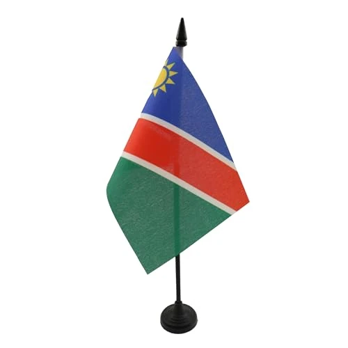 Tijdelijke aanbieding: AZ FLAG Tafelvlag Namibië 15x10 cm Namibisch Polyester 100D Plastic Voet van 7.75 € naar 7.75 € (0.00% korting)