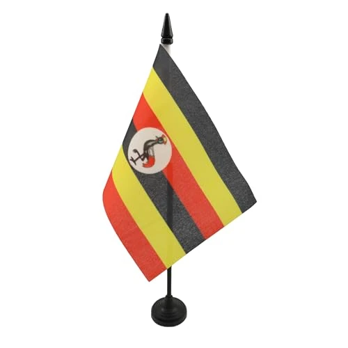 Zeitlich begrenztes Angebot: AZ FLAG - Tischflagge Uganda - 15x10 cm - Ugandische Tischfahne 10 x 15 Cm - Flaggen von 7.75 € auf 4.75 € (39% Rabatt)
