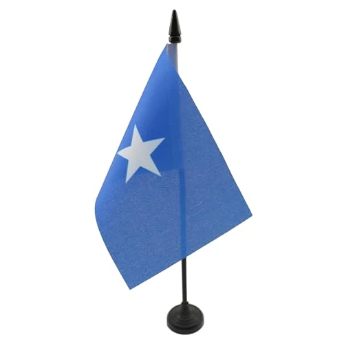 Offerta a tempo: BANDIERA DA TAVOLO SOMALIA 15x10cm - PICCOLA BANDIERINA SOMALA 10 x 15 cm - AZ FLAG - 39% da 7.75 € a 4.75 €