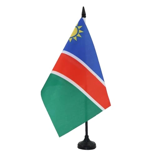 Zeitlich begrenztes Angebot: AZ FLAG - Tischflagge Namibia - 21x14 cm - Republik Namibia Tischfahne 14 x 21 Cm - Flaggen von 8.25 € auf 4.95 € (40% Rabatt)