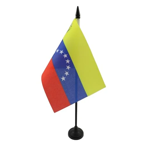 Offerta a tempo: AZ FLAG Bandiera Da Tavolo Venezuela 15X10Cm - Piccola Bandierina Venezuelana 10 X 15 Cm - 39% da 7.75 € a 4.75 €