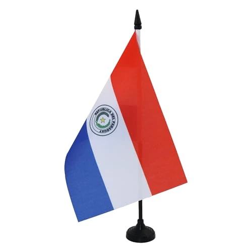 Limited-time offer: AZ FLAG Paraguay Table Flag 6x8 in 100D Polyester Plastic Base from $7.99 to $7.99 (save 0.00%)