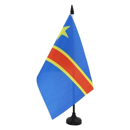Oferta limitada: AZ FLAG Bandera de Mesa República Democrática del Congo 21x14 cm de 8.25 € a 6.26 € (ahorro 24%)