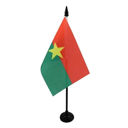 Limitiertes Angebot: AZ FLAG - Tischflagge Burkina Faso - 15x10 cm - Burkina Faso Tischfahne 10 x 15 Cm - Flaggen von 7.75 EUR auf 4.75 EUR (Spare 39%)