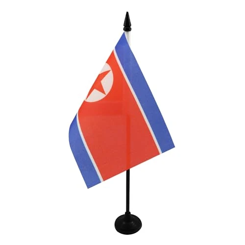 Limited-time offer: AZ FLAG North Korea Table Flag 15x10 cm 100D Polyester Plastic Base from 6.75 £ to 6.75 £ (save 0.00%)
