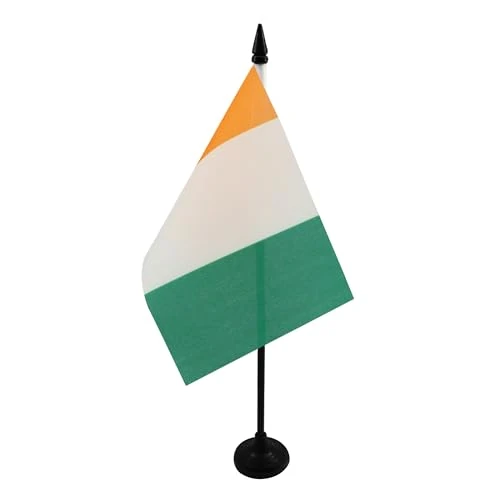 Offerta a tempo: BANDIERA DA TAVOLO COSTA D'AVORIO 15x10cm - PICCOLA BANDIERINA IVORIANA 10 x 15 cm - AZ FLAG - 39% da 7.75 € a 4.75 €