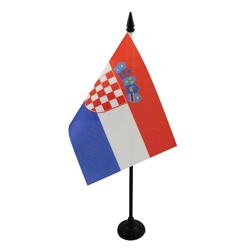 Zeitlich begrenztes Angebot: AZ FLAG - Tischflagge Kroatien - 15x10 cm - Kroatische Tischfahne 10 x 15 Cm - Flaggen von 7.75 € auf 7.75 € (0.00% Rabatt)