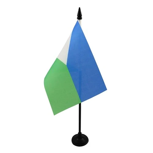Offerta a tempo: BANDIERA DA TAVOLO GIBUTI 15x10cm - PICCOLA BANDIERINA GIBUTIANA 10 x 15 cm - AZ FLAG - 39% da 7.75 € a 4.75 €