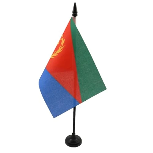Oferta limitada: AZ FLAG Bandera de Mesa Eritrea 15x10 cm Poliéster 100D Base Plástico de 7.75 € a 6.75 € (ahorro 13%)
