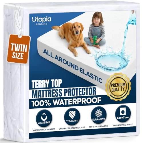 Limited-time offer: Waterproof Twin Size Mattress Protector fits Upto 15" deep Mattresses from $14.99 to $11.71 (save 22%)