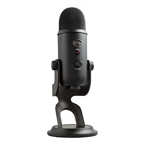 Logitech for Creators Blue Yeti Microfono USB per Registrazione, Streaming, Gaming, Podcasting su PC e Mac, Mic a Condensatore, Laptop, Computer, Effetti Blue VOICE, Stand Regolabile, Plug, Play, Nero