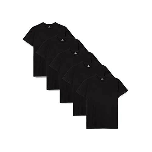 Lower East T-shirt avec col rond, Hommes, Noir (lot de 5), XL
