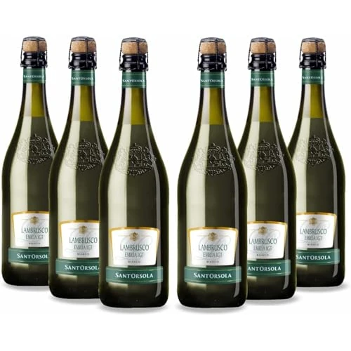 Sant'Orsola Lambrusco Emilia IGT Sparkling White Wine - 6X750 ml