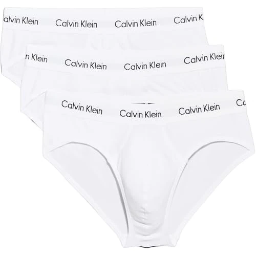 Offerta a tempo: Calvin Klein Uomo Slip Hipster Confezione da 3 Intimo, Bianco (White), S - 28% da 44.90 € a 32.29 €