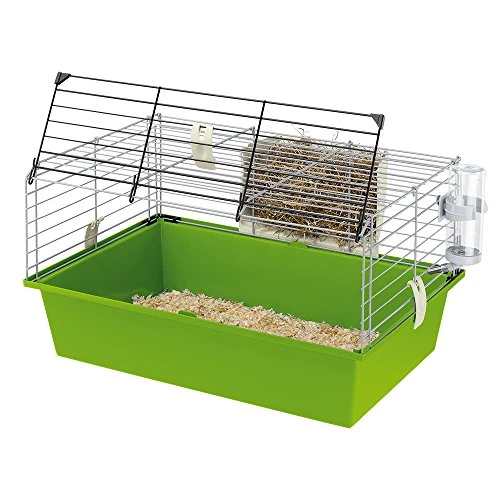 Limited-time offer: Ferplast Guinea Pig Cage CAVIE 60, Small Animal Cage Safety locking system, Metal with Plastic Bottom, Accessories included, 58 x 38 x 31,5 cm from 46.87 GBP to 46.87 GBP (save 0%)