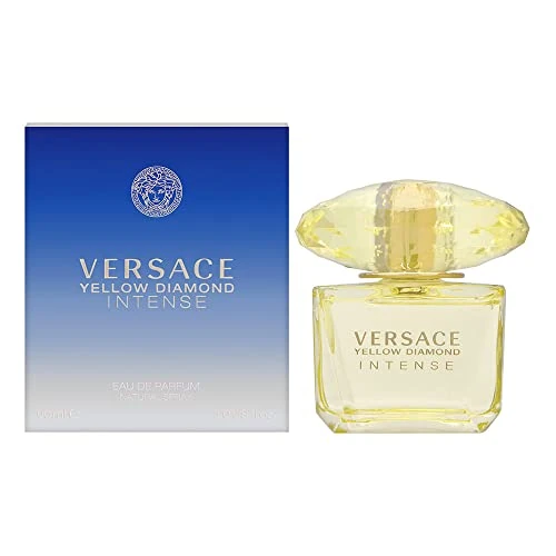 Versace Ver521032 Fragancia de diseño intenso de diamante amarillo, 90 ml
