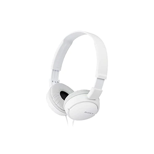 Limited-time offer: Sony MDR-ZX110 Wired Overhead Headphones, Neodymium Dynamic Drivers, Swivel Fold Design - White from 14.99 GBP to 14.99 GBP (save 0%)