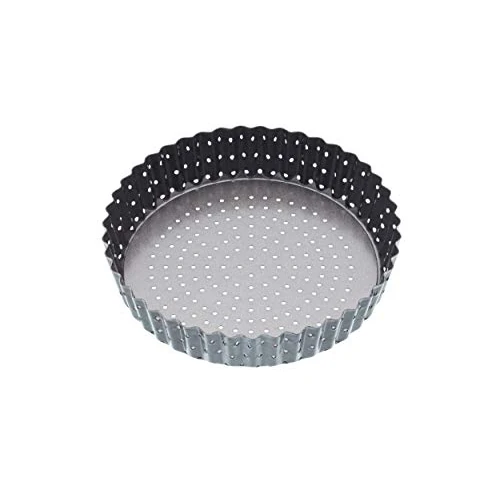 Oferta limitada: MasterClass Crusty Bake Molde para Quiche Perforado de 18 cm con antiadherente sin PTFE, PFOA ni BPA, robusto acero al carbono de 1 mm de grosor y fondo suelto, estriado de 16.16 EUR a 16.16 EUR (ahorro 0%)