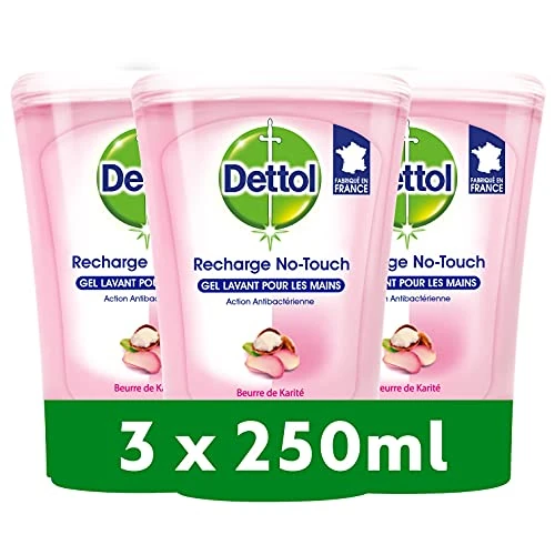 Oferta limitada: DETTOL Repuesto de jabón Shea No Touch 250 ml - juego de 3 de 13.45 € a 11.40 € (ahorro 15%)
