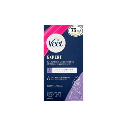 Offerta a tempo: Veet - Crema decolorante viso e corpo - 2 flaconi da 75 ml - 0.00% da 16.83 € a 16.83 €