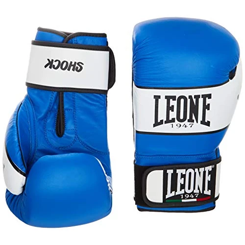 Offre limitée : LEONE 1947 Gants de boxe SHOCK bleus/12 oz - GN047 de 52.49 € à 52.49 € (0.00% de remise)