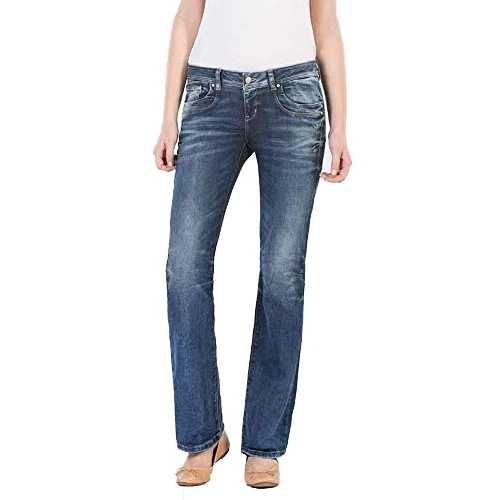 Zeitlich begrenztes Angebot: LTB Jeans Damen Jeans Bootcut Valerie - Normal Waist Damen Bootcut Jeans mit Knopf & Reißverschluss - Valerie Blue Lapis WASH Jeanshose Blau 34W / L36 von 69.95 € auf 32.95 € (53% Rabatt)