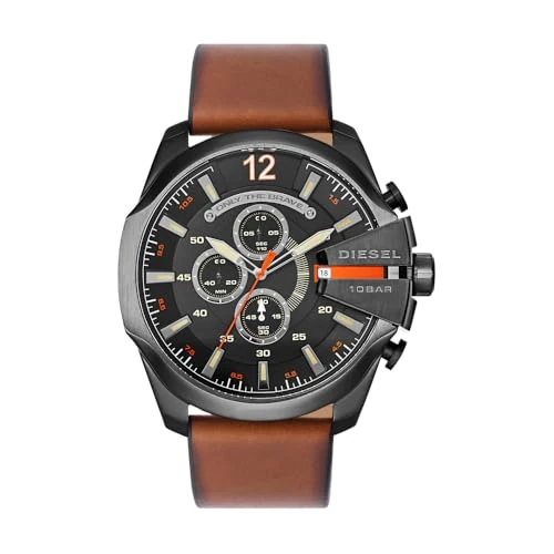 Offerta a tempo: Diesel Orologio Analogico Uomo con Cinturino in Pelle DZ4343 - 27% da 289.00 € a 210.54 €
