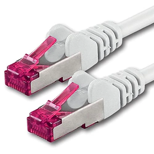 Offerta a tempo: 1aTTack.de 3m - bianco - 1 pezzo - Rete Cavi Cat6a S-FTP CAT 6a doppia schermatura - certificato GHMT PIMF 500MHz / 7 CU rame non contiene alogeni compatibile con CAT5e CAT6 CAT7 CAT8 10000 Mbit/s - 0.00% da 8.00 € a 8.00 €