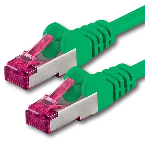 Offerta a tempo: 1aTTack.de 20m - verde - 1 pezzo - Rete Cavi Cat6a S-FTP CAT 6a doppia schermatura - certificato GHMT PIMF 500MHz / 7 CU rame non contiene alogeni compatibile con CAT5e CAT6 CAT7 CAT8 10000 Mbit/s - 19% da 31.95 € a 25.80 €