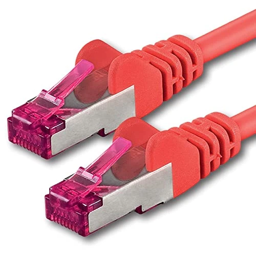 Limited-time offer: 1aTTack.de 30m - red - 1 piece - network cable CAT6a (10Gb/s) S-FTP CAT 6a Lankacable - GHMT certified PIMF 500 MHz Cat5 Cat5e Cat6 Cat6a Cat7 for switch, router, modem, Internet from 30.66 £ to 30.66 £ (save 0.00%)