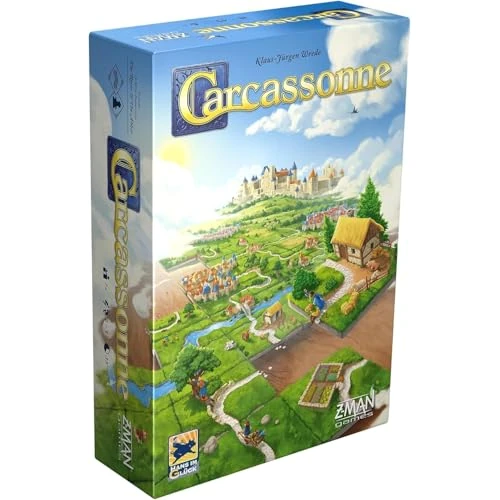 Z-Man Games , Carcassonne , Board Game , Ages 7+ , 2-5 Players , 45 Minutes Playing Time - Englische Sprache