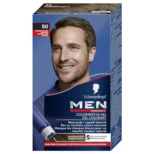 Offerta a tempo: Schwarzkopf Men Perfect Crema colorante capelli, Castano chiaro naturale - 31% da 6.99 € a 4.79 €