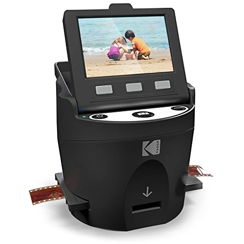 Offerta a tempo: Scanner digitale KODAK SCANZA per pellicole e diapositive - Converte pellicole e negativi da 35mm, 126, 110, Super 8 & 8mm in immagini JPEG - schermo LCD da 3.5" inclinabile - 35% da 199.00 € a 129.99 €