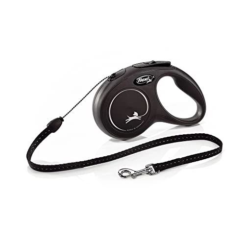 Zeitlich begrenztes Angebot: flexi Classic S Hunde Roll-Leine, 5m Seil, schwarz von 14.99 € auf 10.88 € (27% Rabatt)