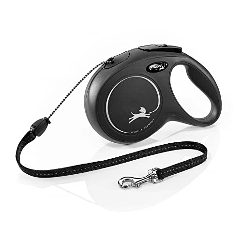 Offerta a tempo: Croci Flexi New Classic Cord, Guinzaglio per cani allungabile, taglia M fino a 20 kg, lunghezza 8 Metri, colore Nero - 4% da 22.99 € a 21.99 €