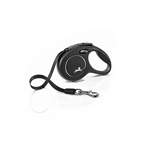 Flexi New Classic Smycz Automatyczna, Czarny, XS