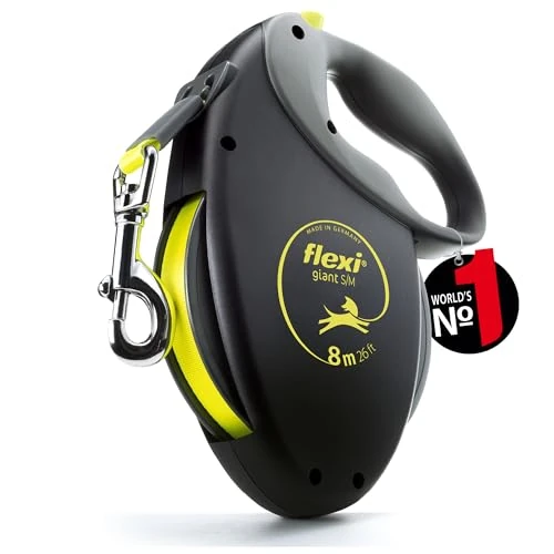 Limited-time offer: Trixie Flexi Neon Giant Tape Dog Leash (M) (Black/Neon) from $49.99 to $49.99 (save 0.00%)