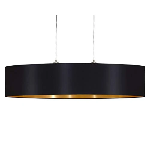 Offerta a tempo: Eglo Tessuto Ciondolo Acciaio, 60 W, Nichel Satinato - 11% da 149.00 € a 132.94 €