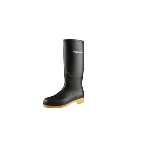 Limited-time offer: DUNLOP Dull - Unisex Full Knee Waterproof Rain Boots, Traditional Black, Chemical Resistant PVC Wellies for Outdoor and Gardening - EU30, UK11.5 from 17.32 £ to 17.32 £ (save 0.00%)