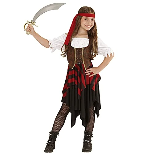 Limitiertes Angebot: W WIDMANN MILANO Party Fashion - Kinderkostüm Piratin, Kleid, Kapitän, Freibeuter, Faschingskostüme, Karneval von 27.65 EUR auf 27.65 EUR (Spare 0%)