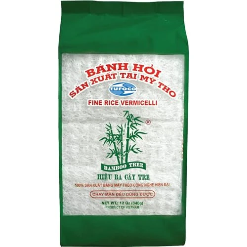 Offerta a tempo: Bamboo Tree Vermicelli di Riso - Spaghetti di Riso Cinesi, 340 g - 52% da 3.95 € a 1.90 €