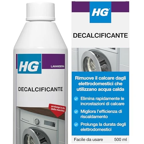Offerta a tempo: HG Anticalcare ad Azione Rapida - Decalcificante per Elettrodomestici, Rimuove il Calcare da Bollitori, Macchine da caffè e Lavatrice, 500 ml - 28% da 13.47 € a 9.69 €