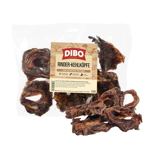 Offerta a tempo: DIBO Testine di manzo tagliate, sacchetti da 250 g, piccoli snack o dolcetti per alimenti per cani, articoli da masticare di qualità senza prodotti chimici - 0.00% da 7.13 € a 7.13 €