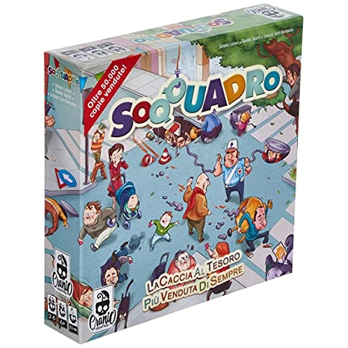 Cranio Creations - Soqquadro Gioco da Tavolo, multicolore, CC029, 6+ anni, Carte Sfida, Tabellone, Pedine Giocatore, Una casa